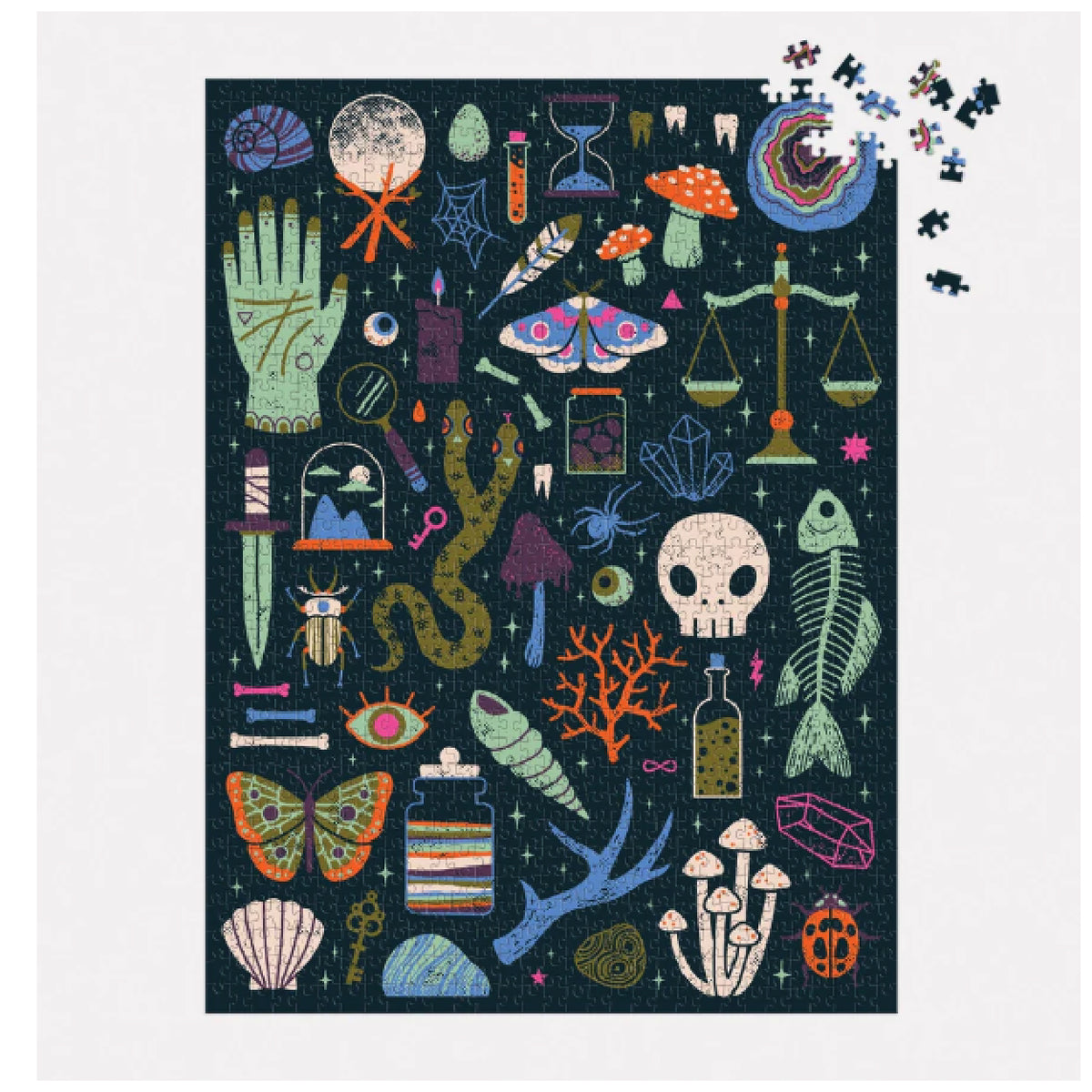 Occult and Curious rompecabezas 1000 piezas ¡Brilla en la oscuridad!