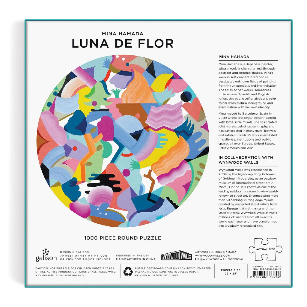 Luna de Flor rompecabezas circular 1000 piezas