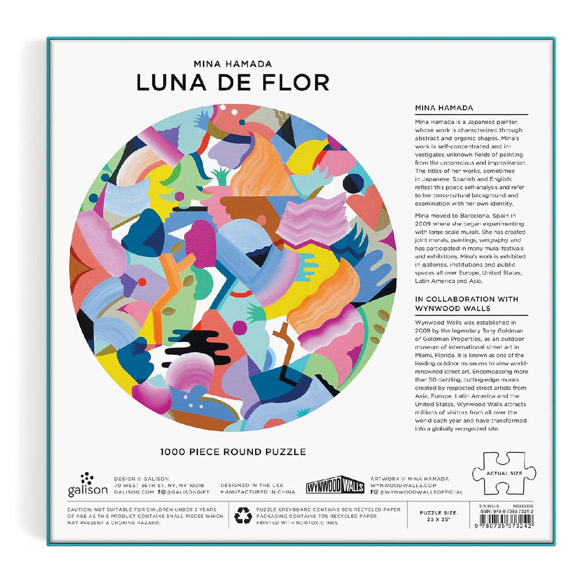 Luna de Flor rompecabezas circular 1000 piezas