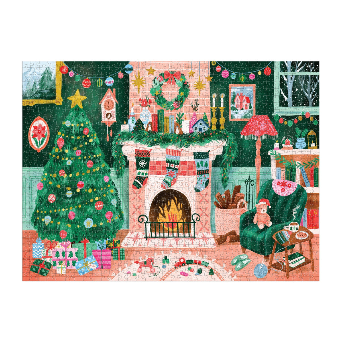 Cozy by the Fireplace rompecabezas 1000 piezas
