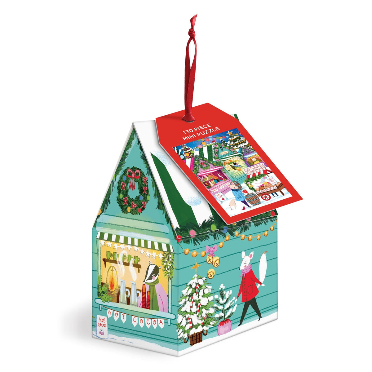 Holiday Market adorno navideño rompecabezas 130 piezas
