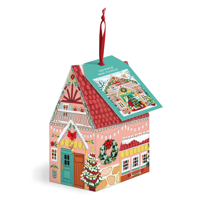 Swiss Chalet adorno navideño rompecabezas 130 piezas