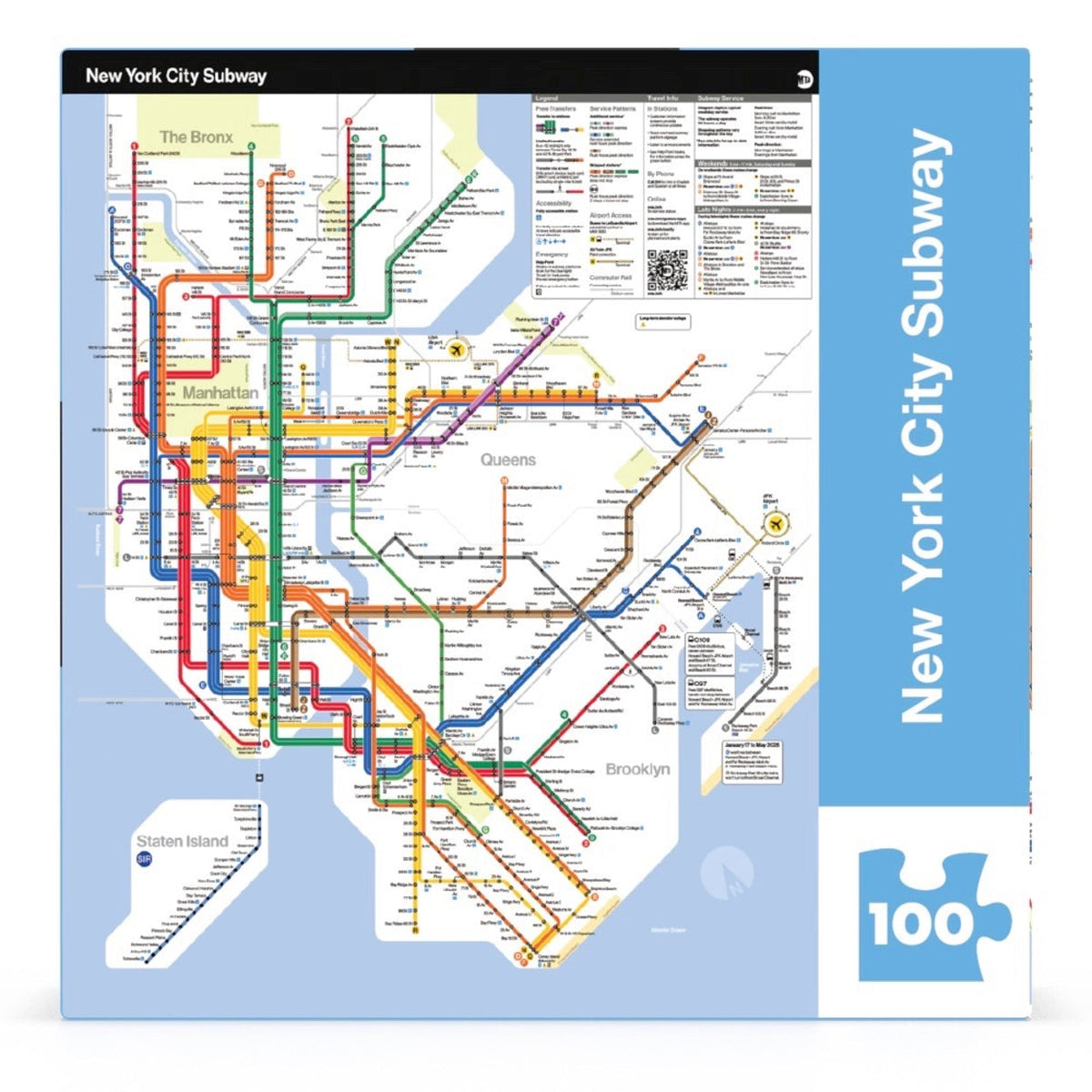 MINI - New York City Subway rompecabezas 100 piezas
