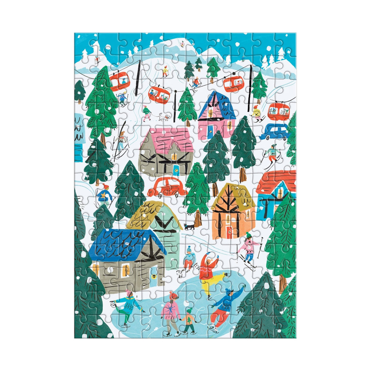 Alpine Cottage adorno navideño rompecabezas 130 piezas