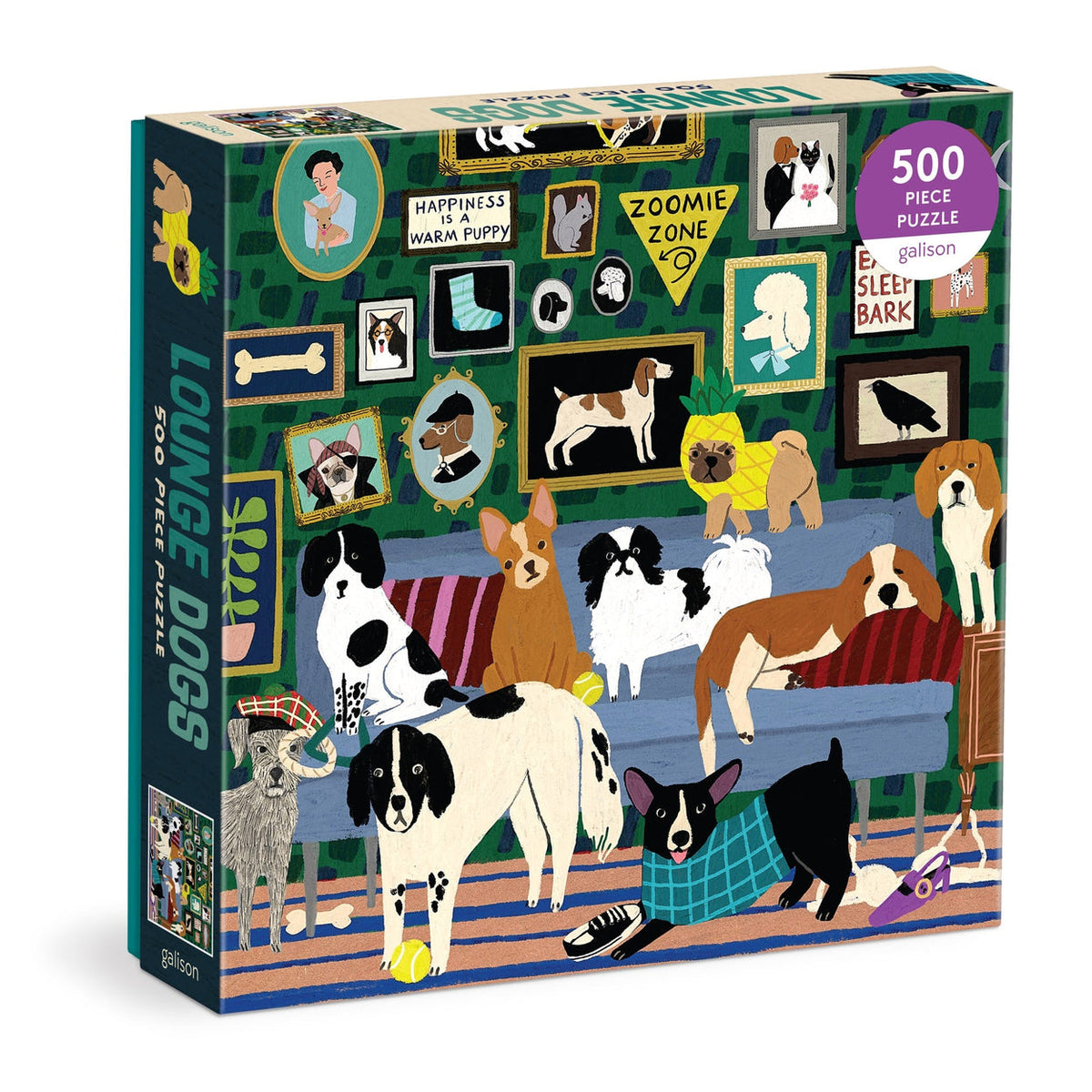 Lounge Dogs rompecabezas 500 piezas