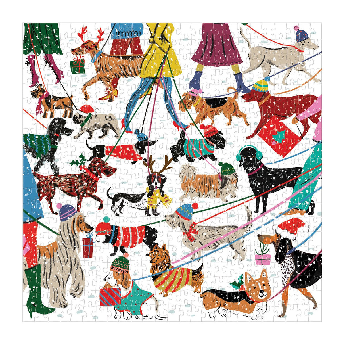 Winter Dogs rompecabezas 500 piezas