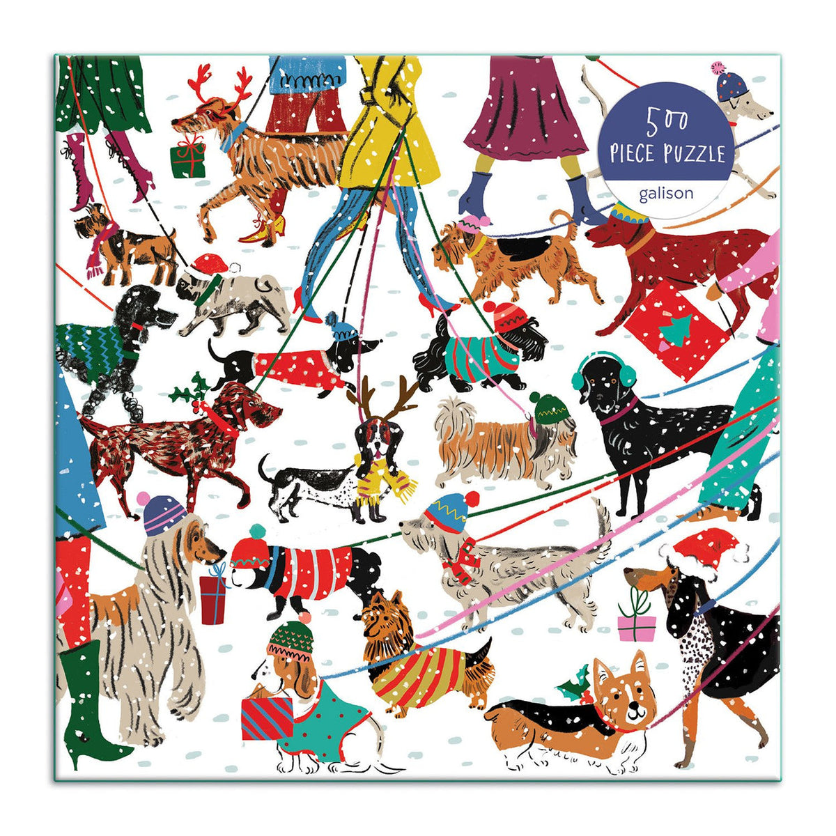 Winter Dogs rompecabezas 500 piezas