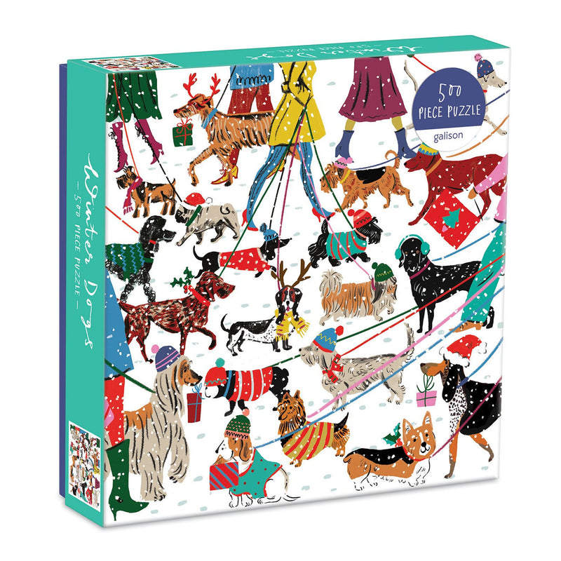 Winter Dogs rompecabezas 500 piezas